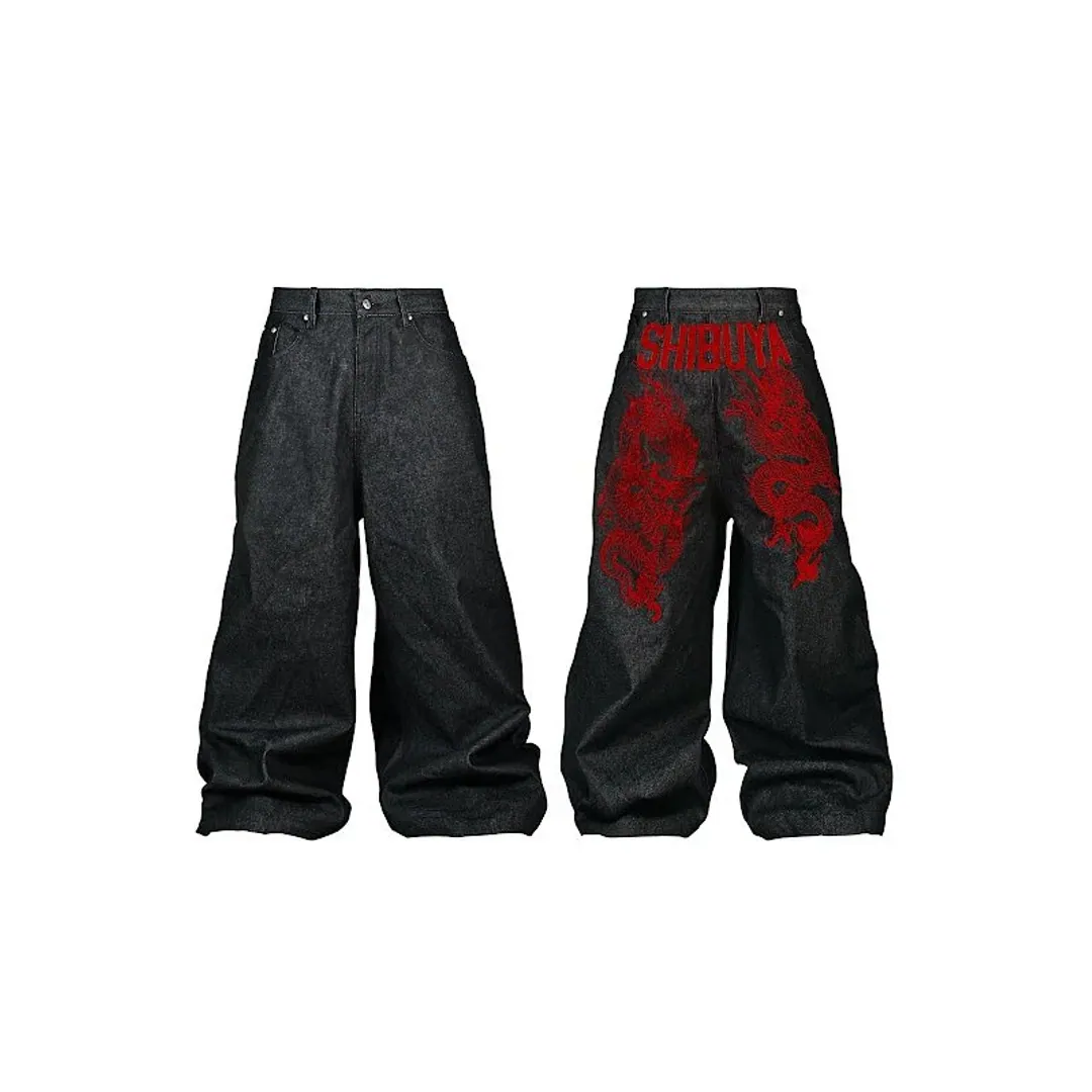 Rye Chasin Shibuya embroidered denim