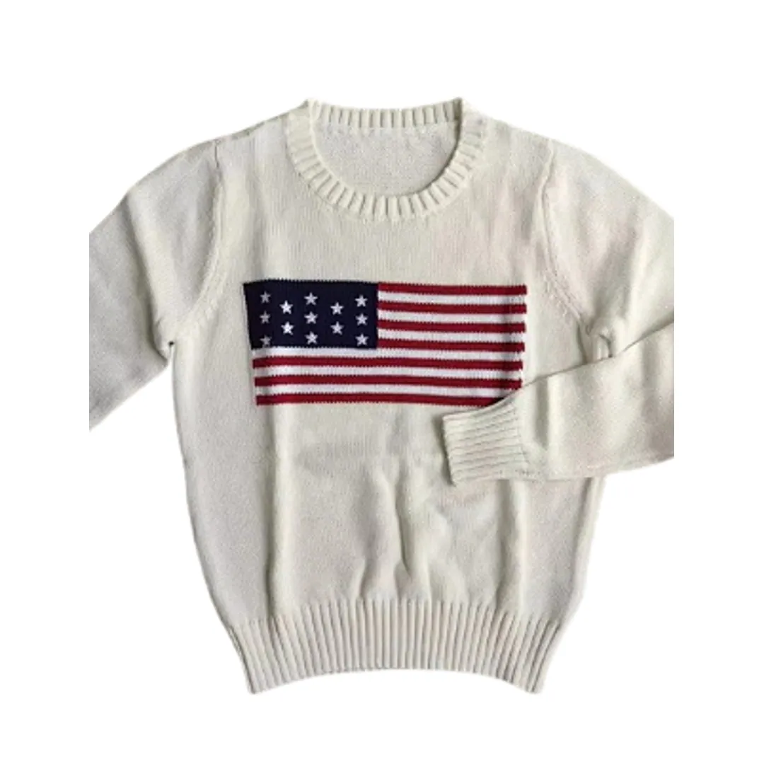 Polo USA Flag Sweater ( Beige )