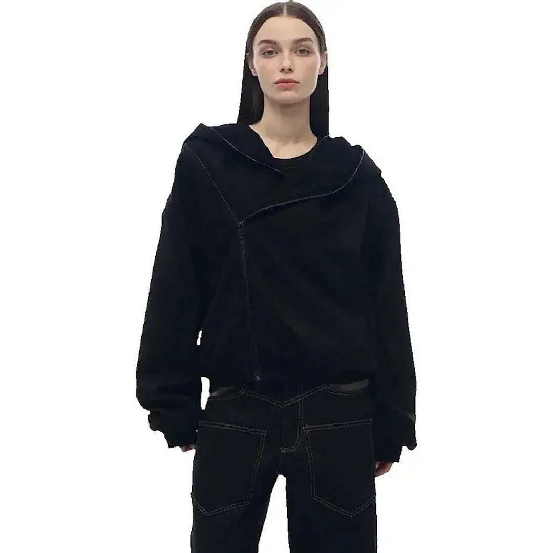Slight Vogue Asymmetrical hoodie (2 colorways)