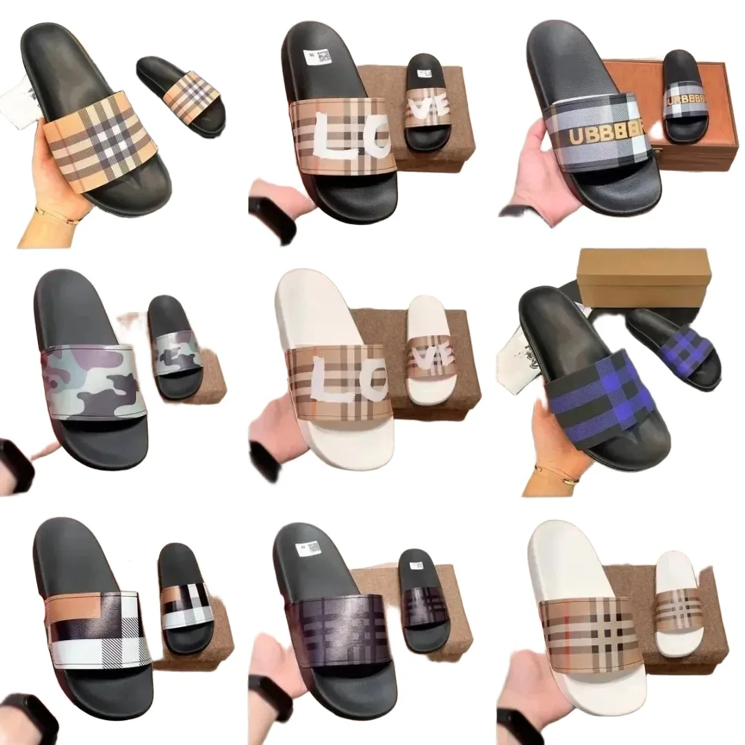 Burberry Check Slide Sandals