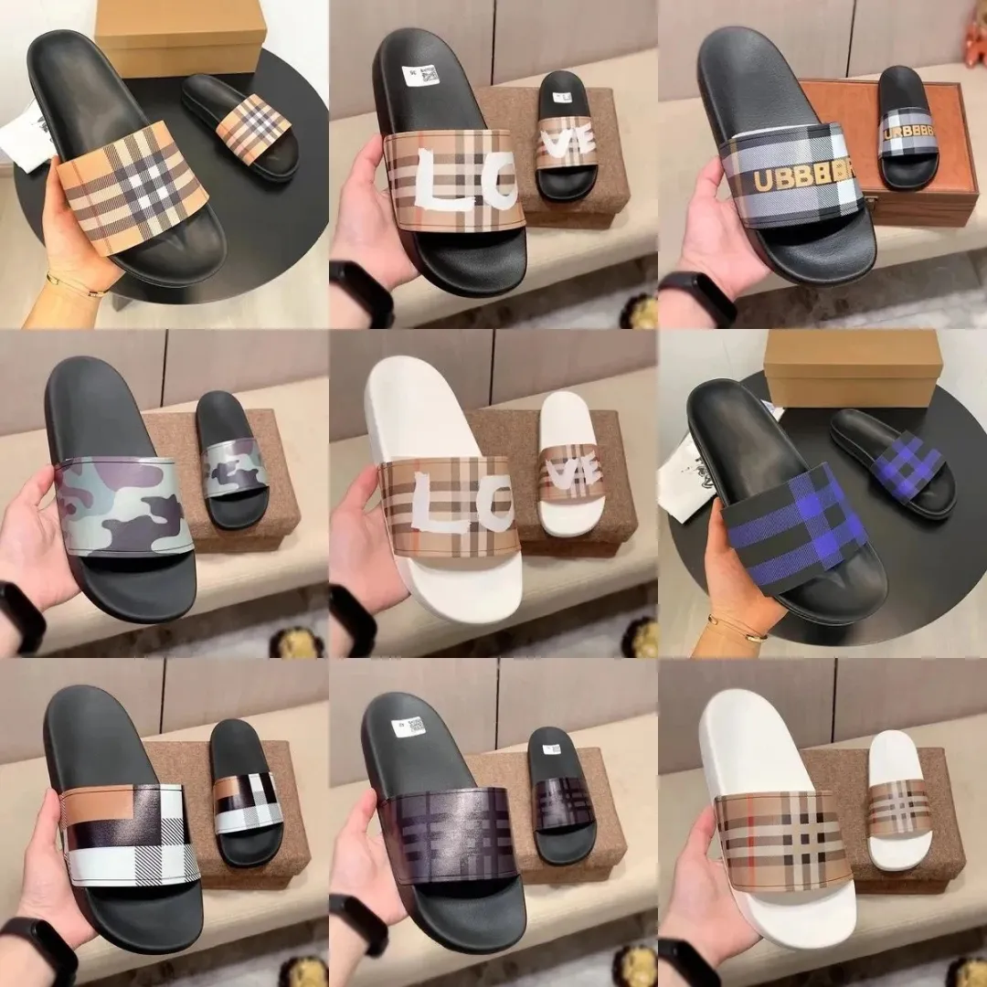 Burberry Check Slide Sandals