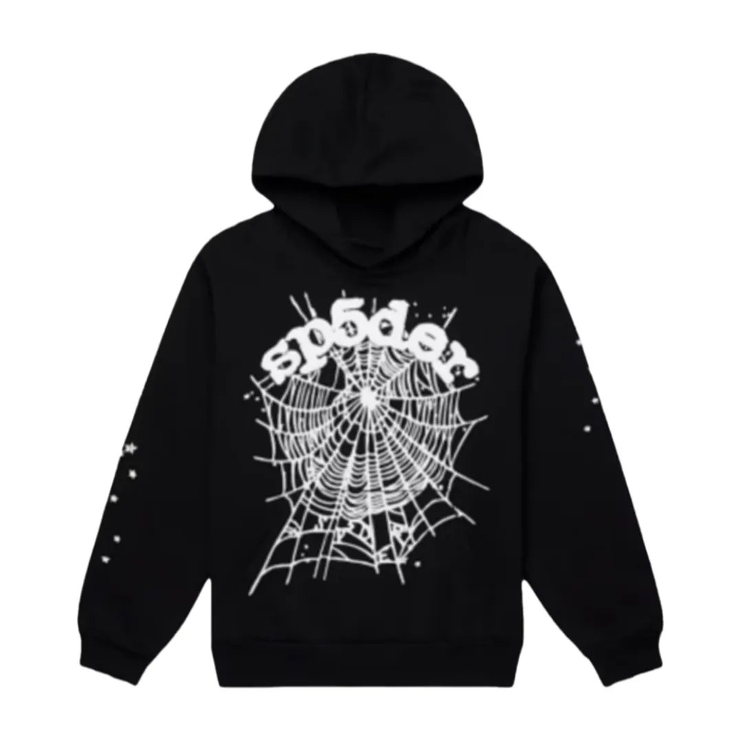 Black Sp5der Websuit Hoodie