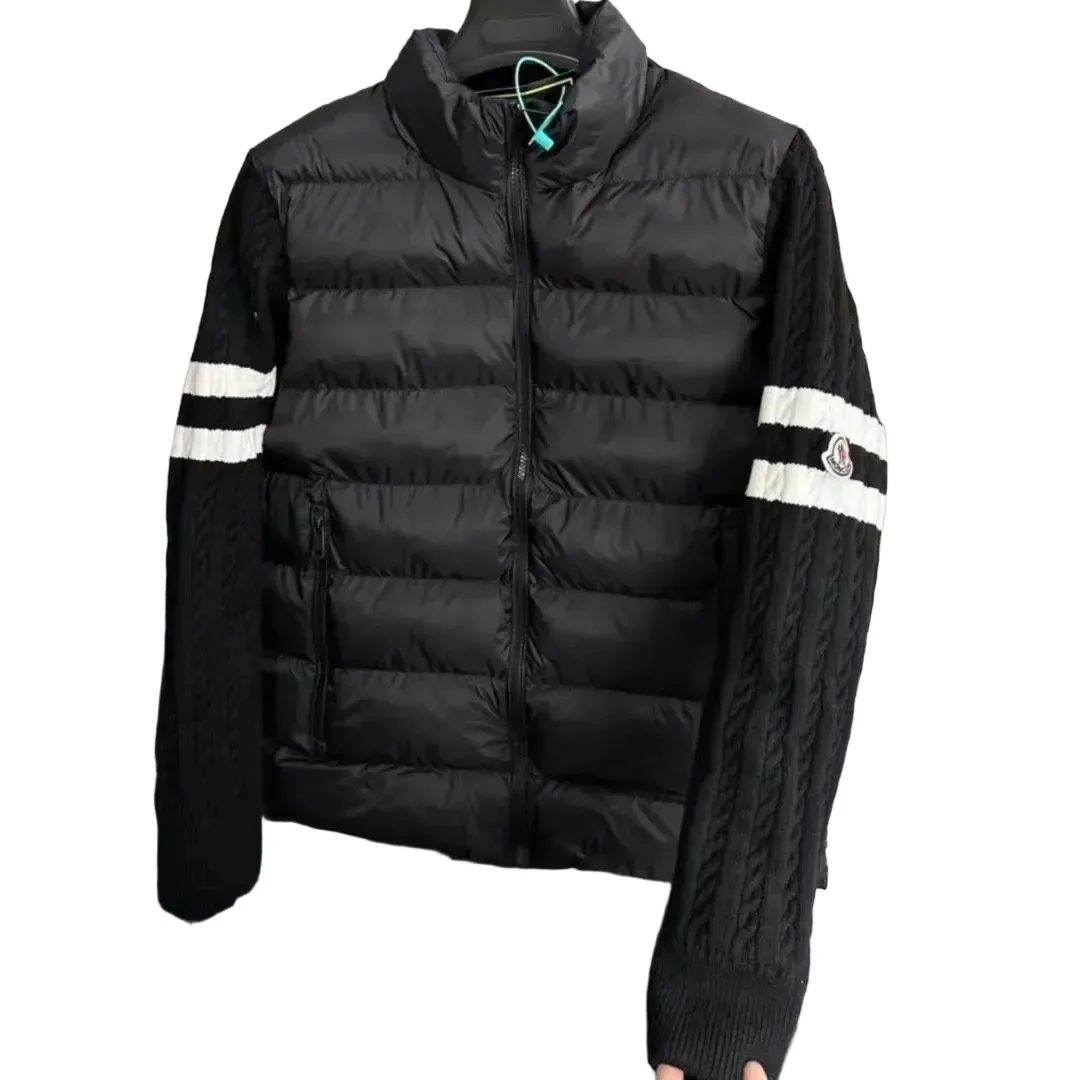 Moncler knit sleeve down jacket