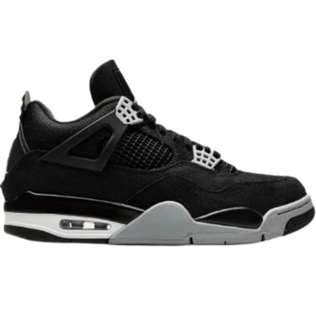 Jordan 4 Black Canvas