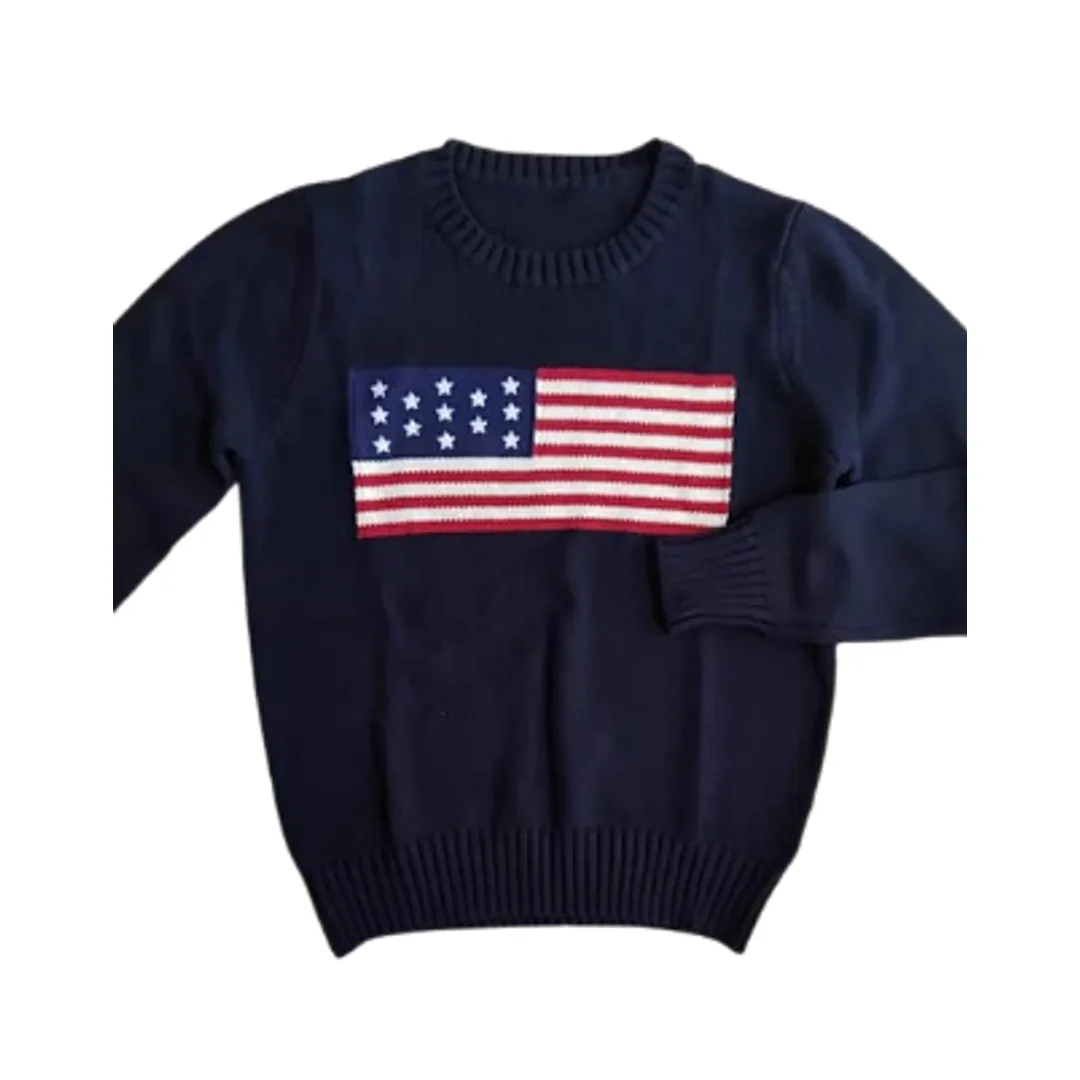 Polo USA Flag Sweater ( Navy)
