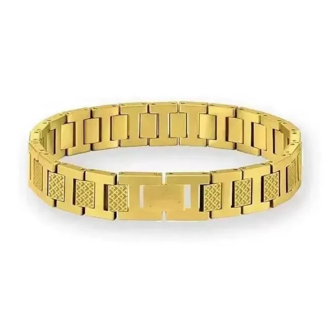 Gold link bracelet