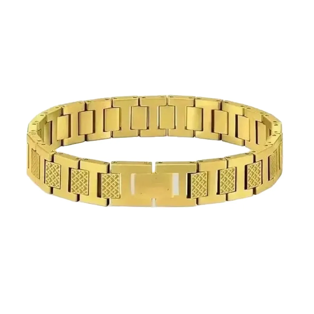 Gold link bracelet