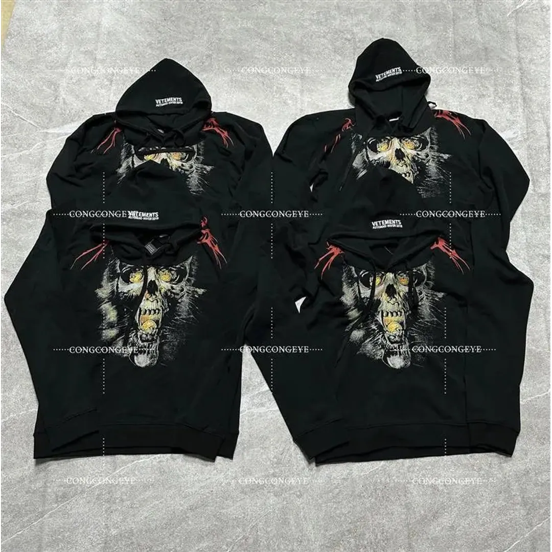 VETEMENTS Misplaced Skull Hoodie