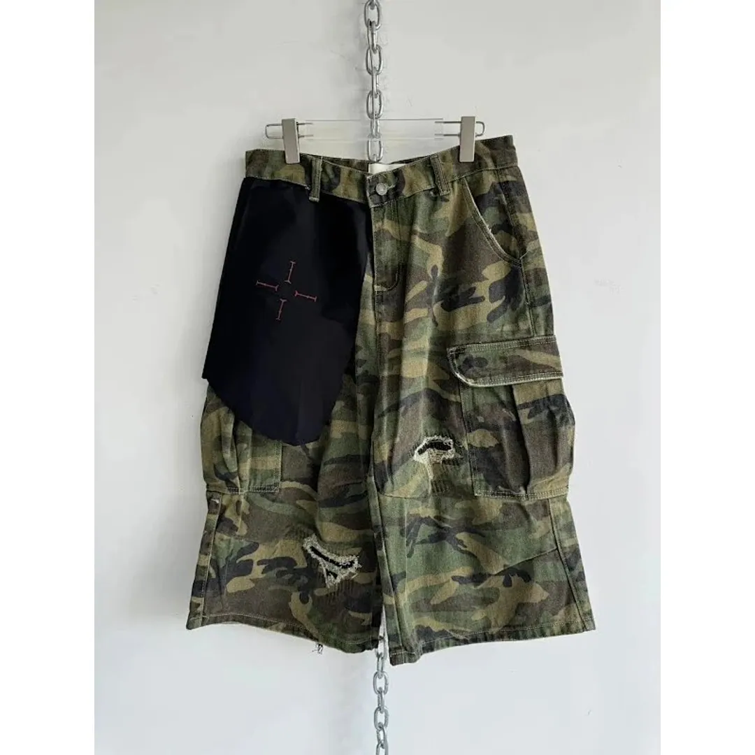 Hell System Camo 7 points shorts