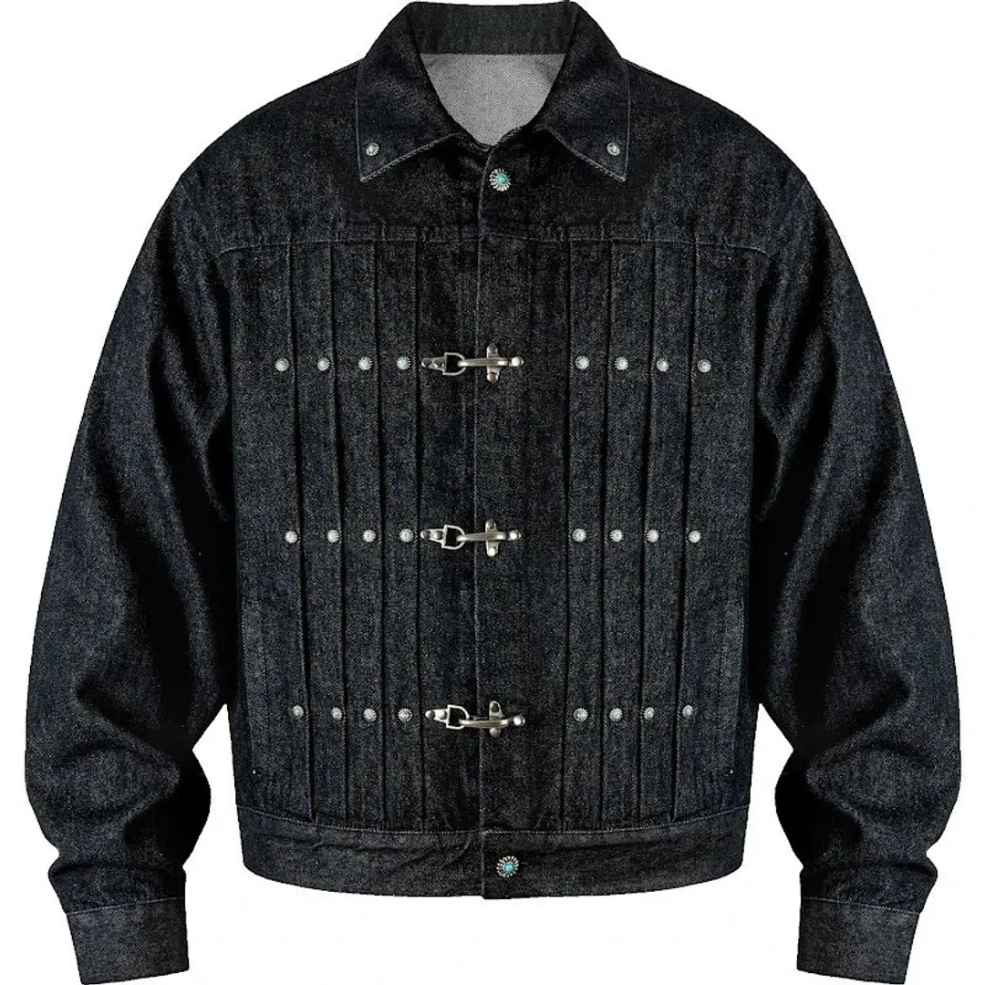Antidote raw denim clasps jacket (2 colorways)