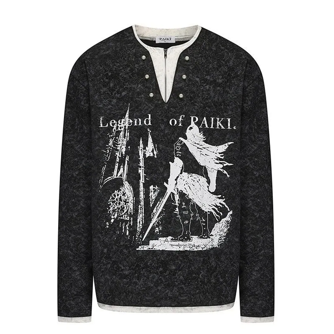 Paiki Cyrus Empire peasant longsleeve tee (2 colorways)