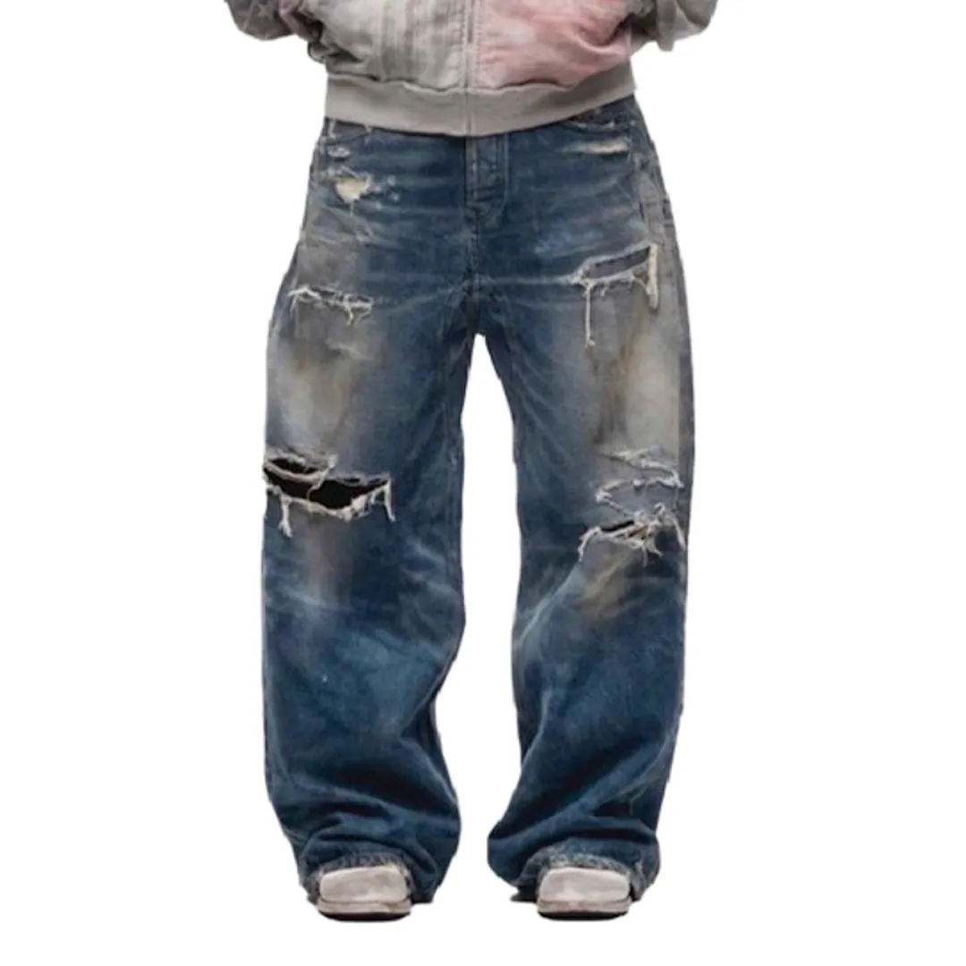 No Faith Studios Ripped Denim