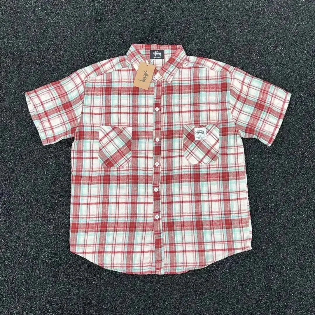 Stüssy plaid short sleeve shirt