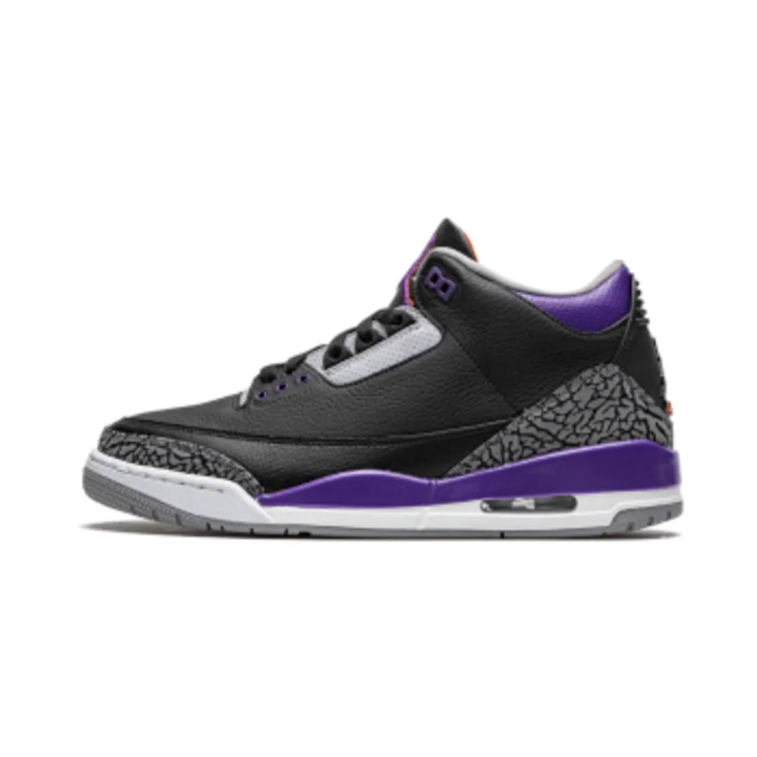 Air Jordan 3Black Purple Court