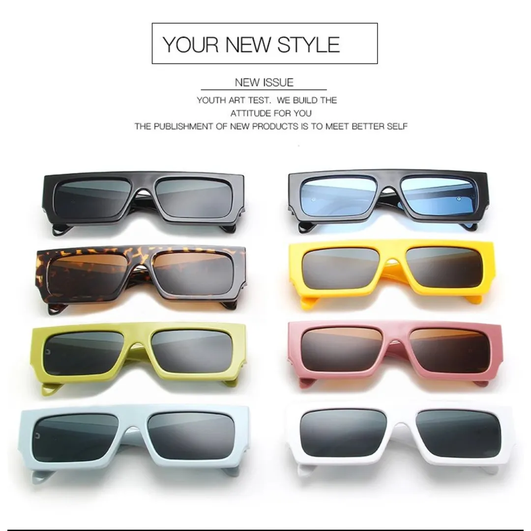 Rectangular sunglasses