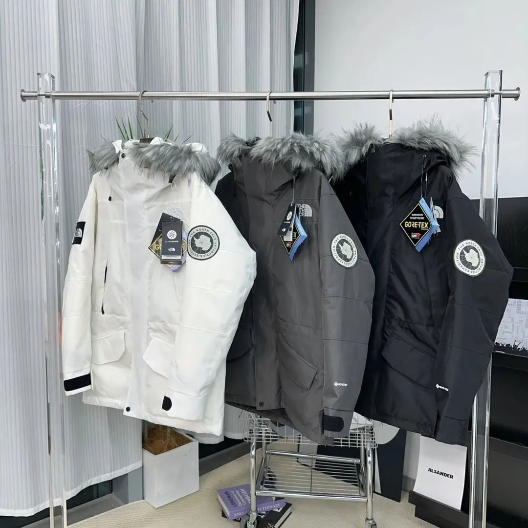 The North Face fur trim parka