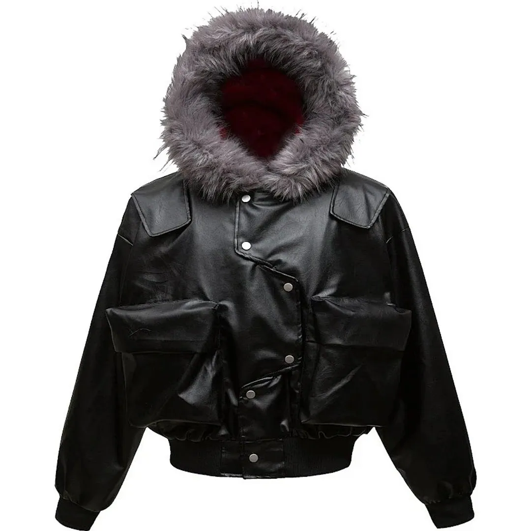 Feel Lonely Crimson leather jacket