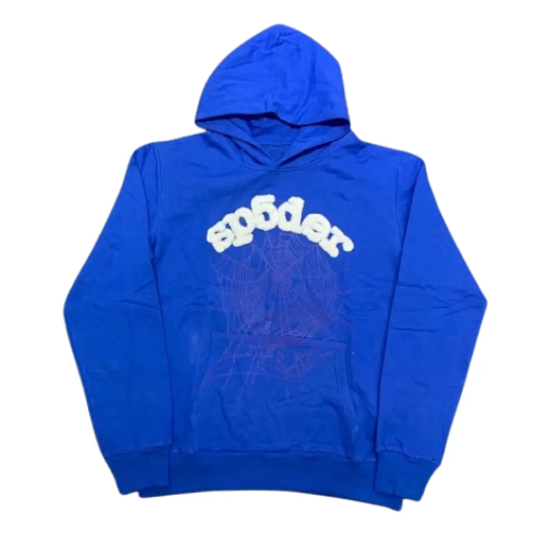 Sp5der Blue Hoodie