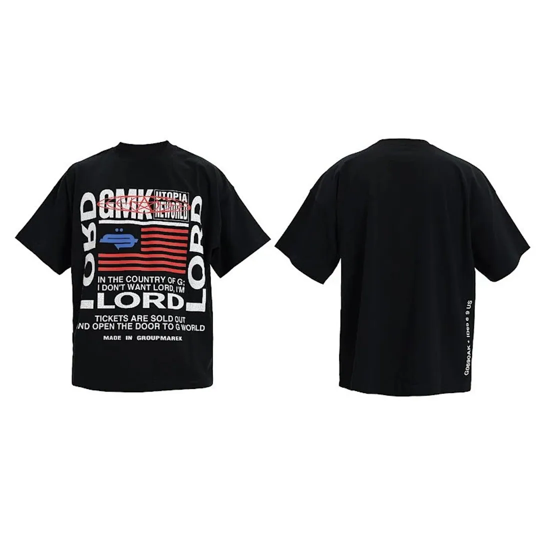 Groupmarek[Gmk] Lord Two-Color Flag tee