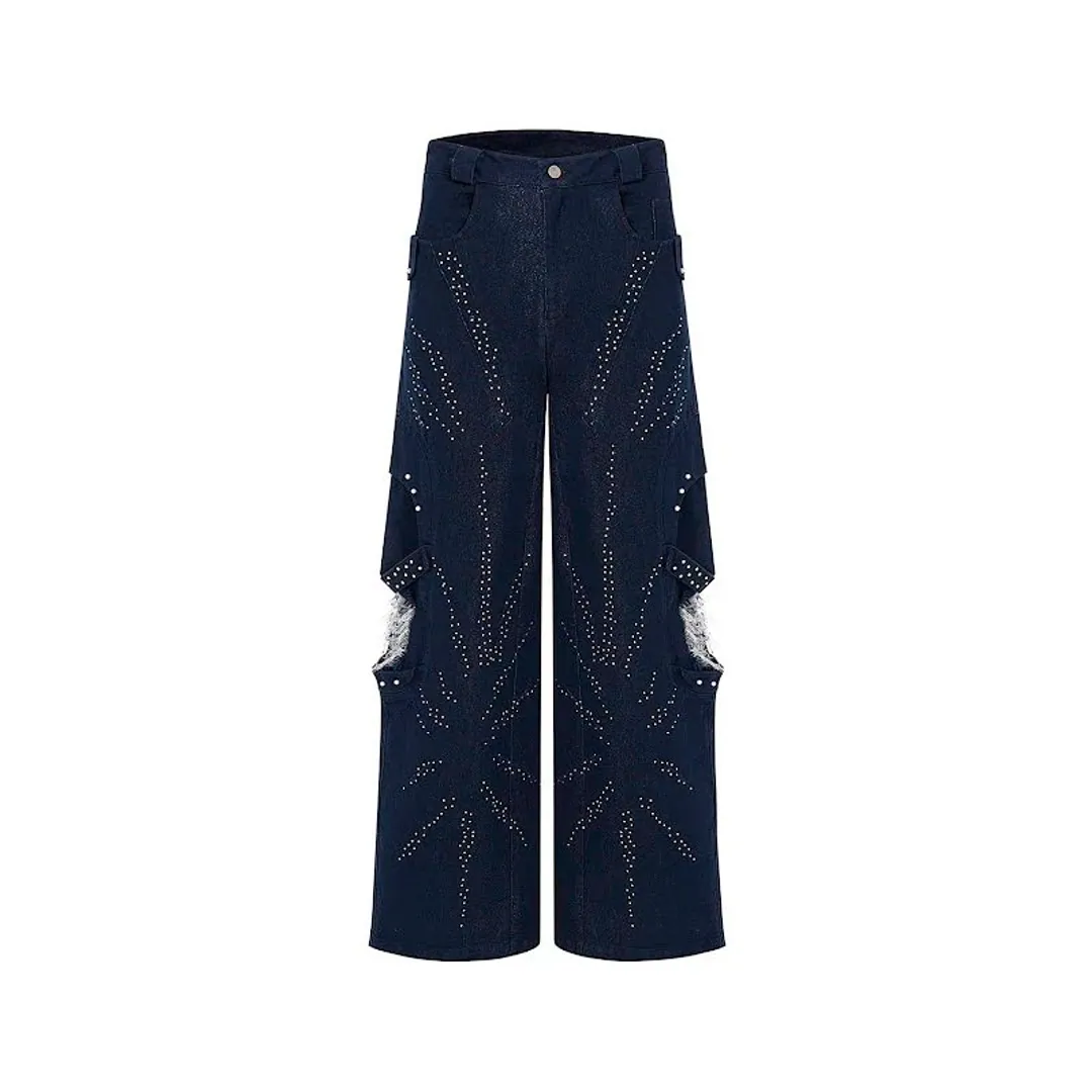 STARTEXCEEDEND Hot diamond blue denim