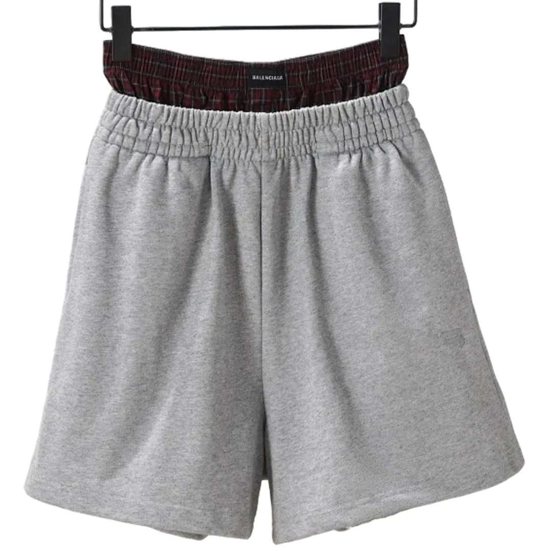 Balenciaga Shorts with Underwear ( Grey-Red )