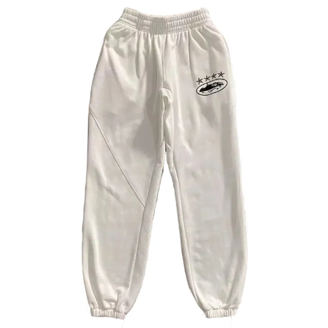 Corteiz Track suit 5th anniversary alcatraz 4 stars white pant