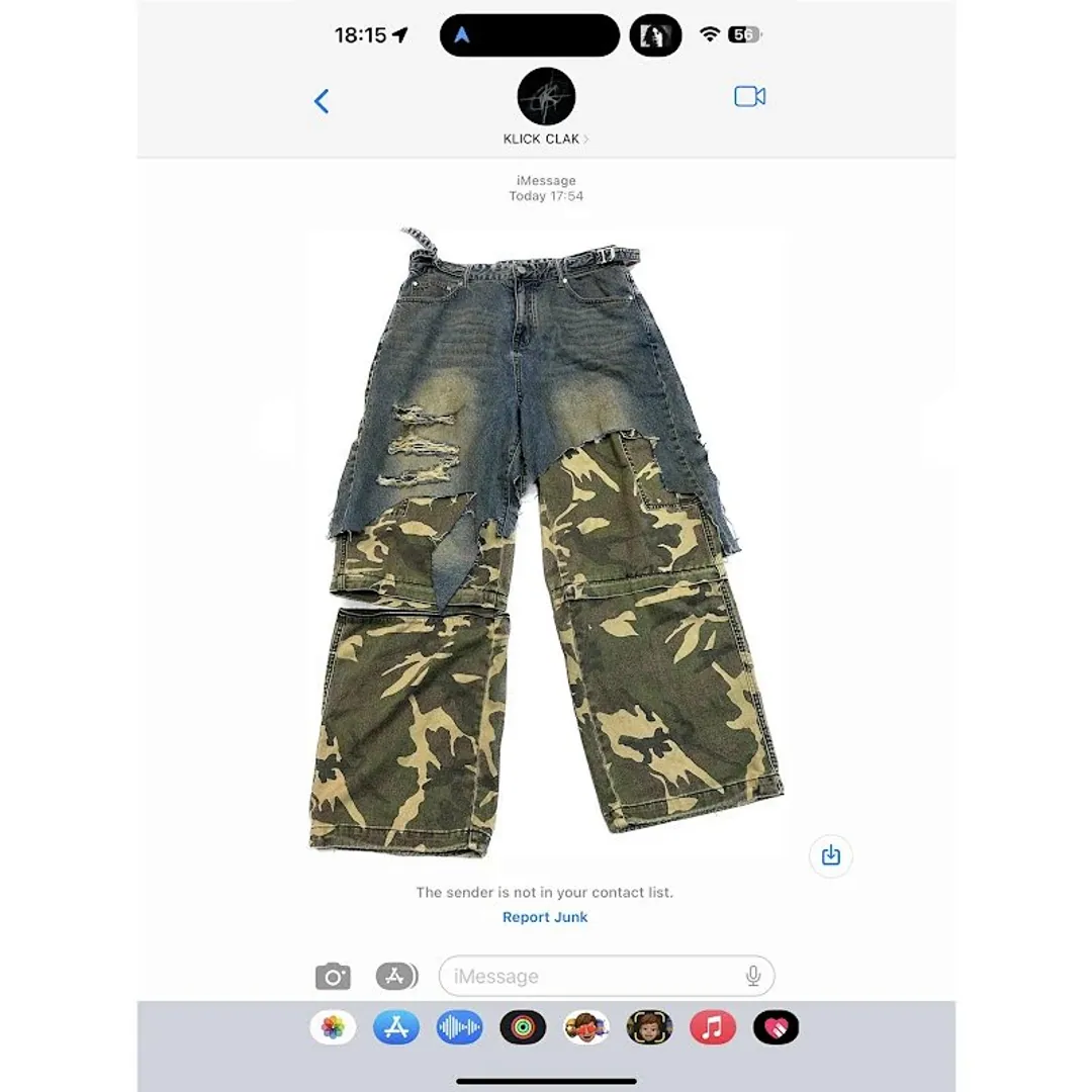 KLICKCLAK CARGO DENIM SHORTS PANTS DETACHABLE