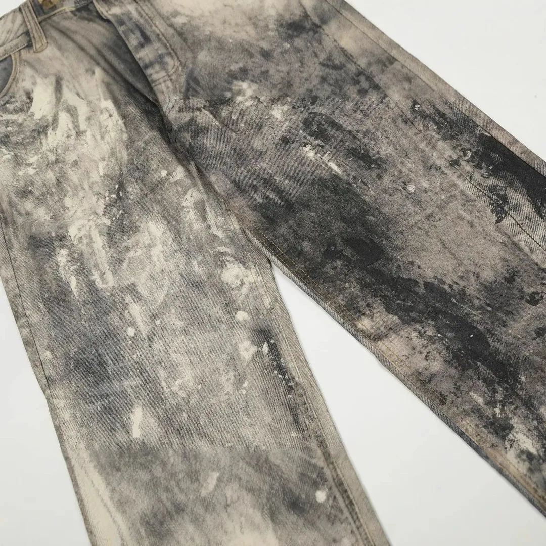 Acne 1981M Ink-Splashed Jeans