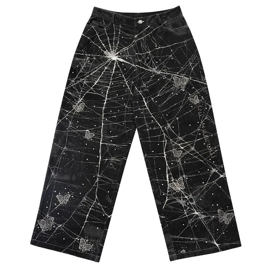 CFIERCE SPIDERWEB DENIM JEANS