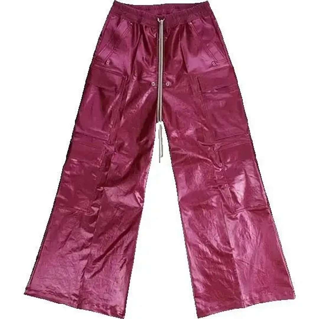 Rick owens pink leather cargo